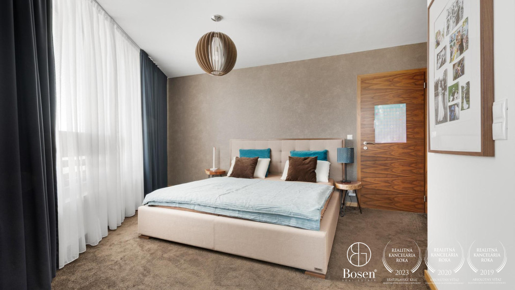 Nadštandardný 4 izbový byt so saunou v projekte Tri veže na prenájom