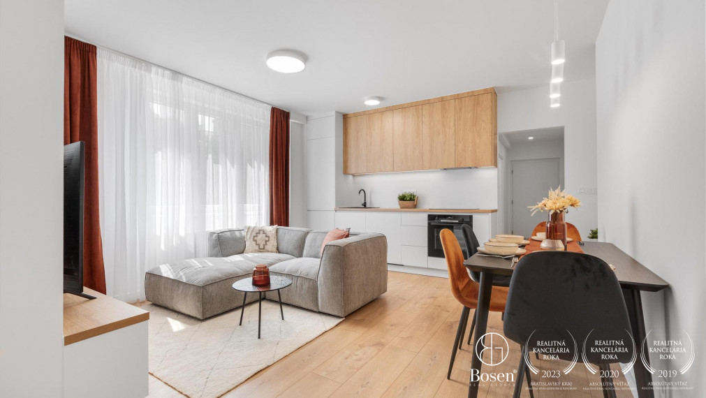 Moderne zariadený 2 izbový byt navrhnutý dizajnérkou blízko Blumentálu