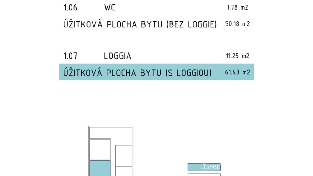 BOSEN | Veľký zariadený 2 izb.byt s loggiou v novom projekte BORY BÝVANIE, Lamač, 62 m2