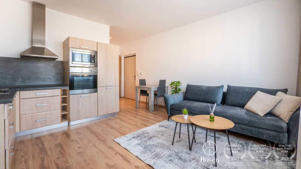 BOSEN | Prenájom kompletne zariadený 2 izbový byt s parkovacím státim,  M. R. Štefánika, Most pri Bratislave, 44 m2