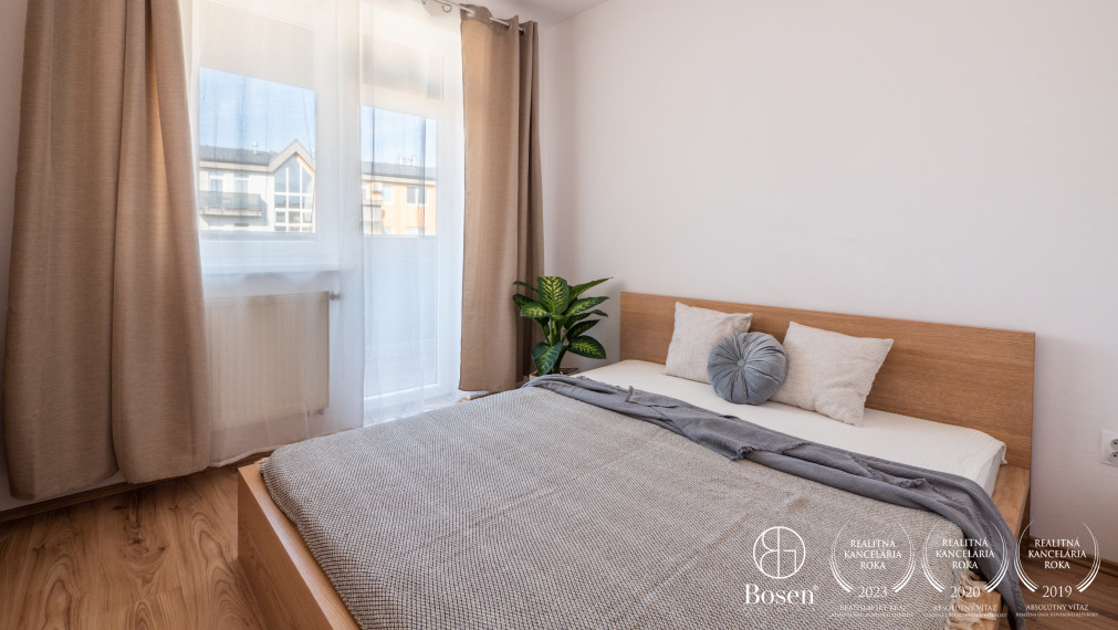 BOSEN | Prenájom kompletne zariadený 2 izbový byt s parkovacím státim,  M. R. Štefánika, Most pri Bratislave, 44 m2