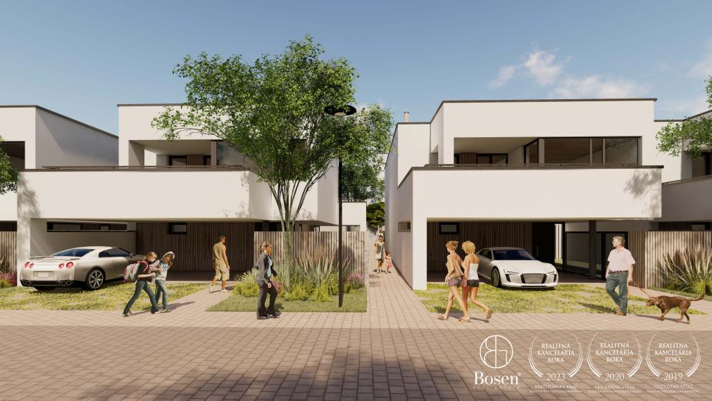 BOSEN | Dvojpodlažné moderné domy v novom projekte Viladomy Záhorská, Záhorská Bystrica
