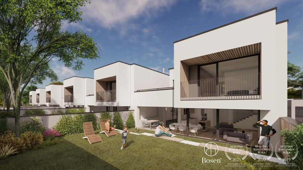 BOSEN | Dvojpodlažné moderné domy v novom projekte Viladomy Záhorská, Záhorská Bystrica