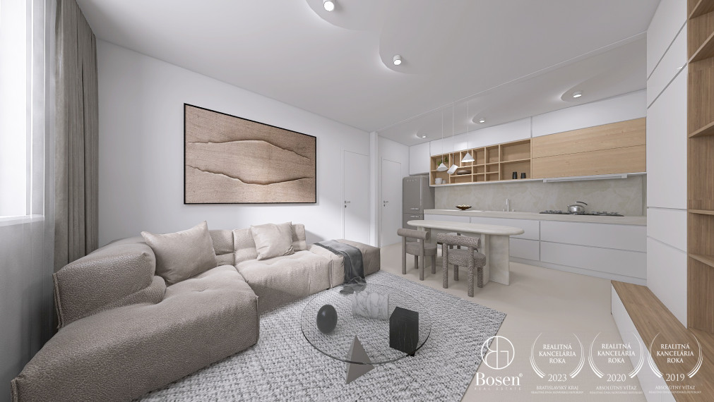 BOSEN | 3 izbový zariadený byt v pôvodnom stave, Haburská ul., BA - Ružinov, 68 m2