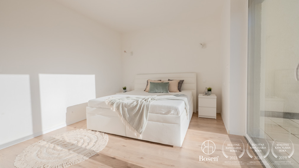 BOSEN | Na predaj 4 izbový byt so záhradou a parkovaním, Slnečná-Marianka