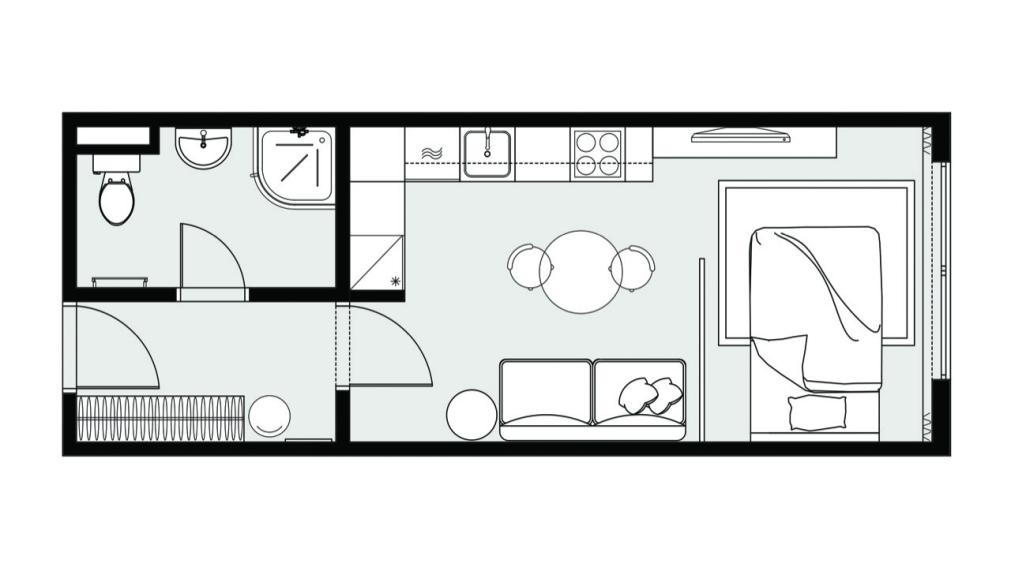 Zariadený 1 izbový byt blízko parku Ostredky v Ružinove
