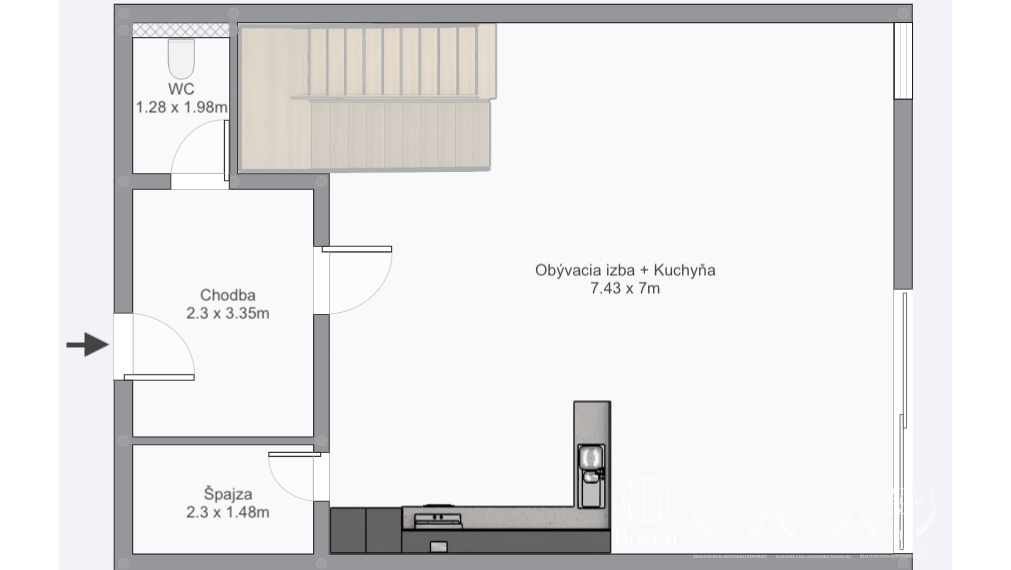 BOSEN | Na predaj 4 izbový byt so záhradou a parkovaním, Slnečná-Marianka
