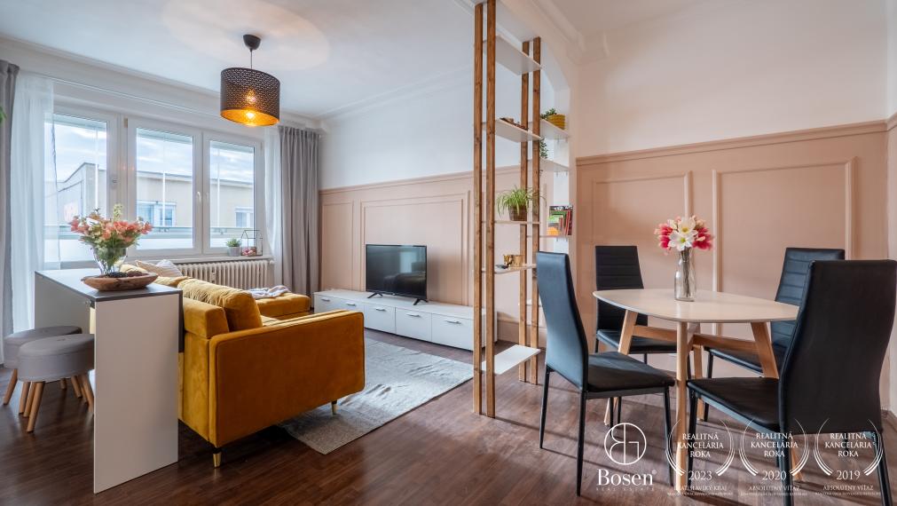 BOSEN | Prenájom - kompletne zariadený petfriendly 2 izb. byt v Ružinove, ul. Martinčekova