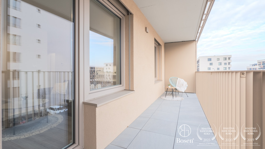 BOSEN I Prenájom 1,5 izbového bytu s parkovaním v novstavbe Bory Promenáda, ulica Jána Langoša