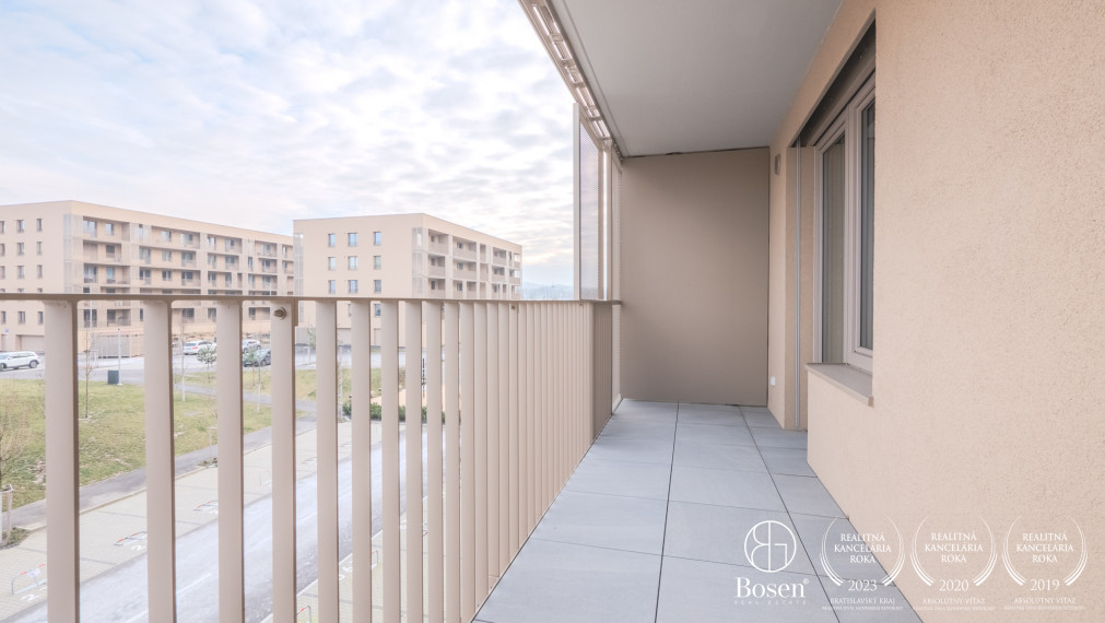 BOSEN I Prenájom 1,5 izbového bytu s parkovaním v novstavbe Bory Promenáda, ulica Jána Langoša