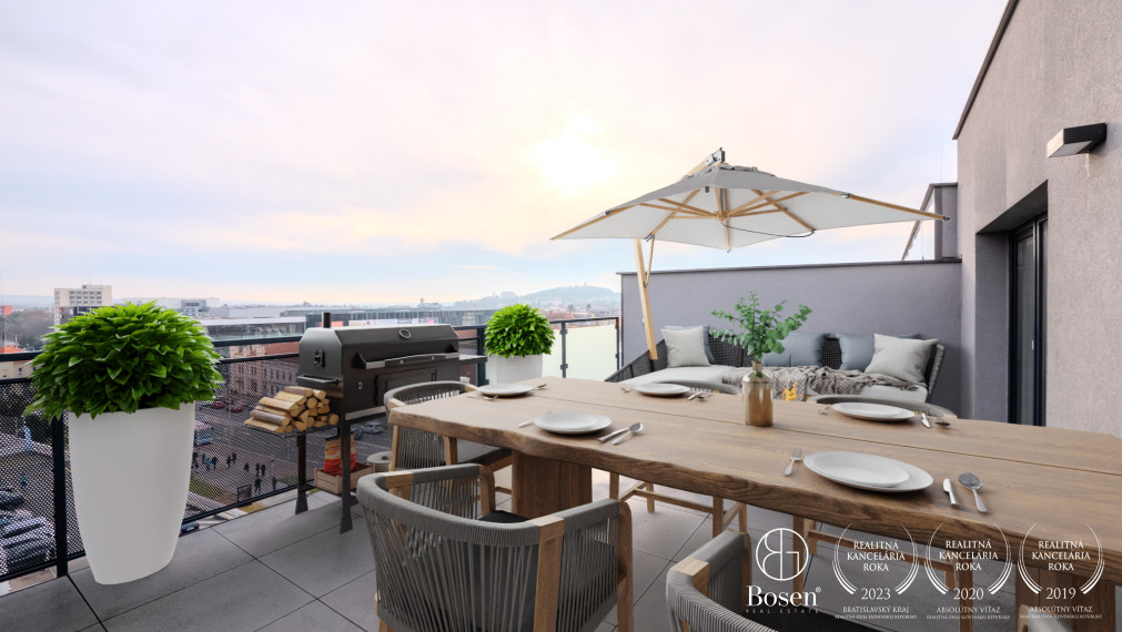 BOSEN | Rezervované - 4 izb. mezanín s terasou, 137m2 , Rezidencia Tabáň