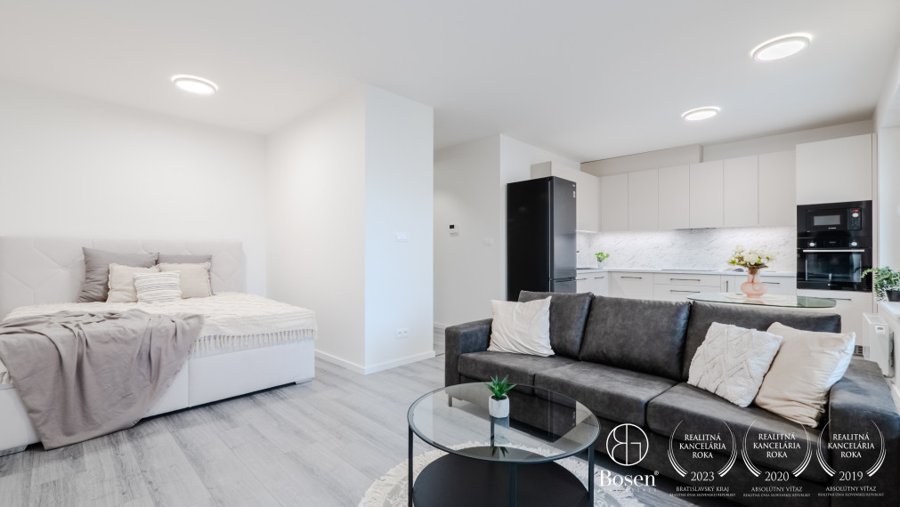 BOSEN I 1,5 izbový byt s parkovaním v novstavbe Bory Promenáda, ulica Jána Langoša