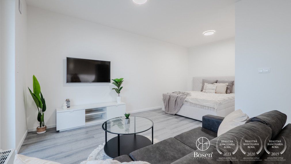 BOSEN I 1,5 izbový byt s parkovaním v novstavbe Bory Promenáda, ulica Jána Langoša