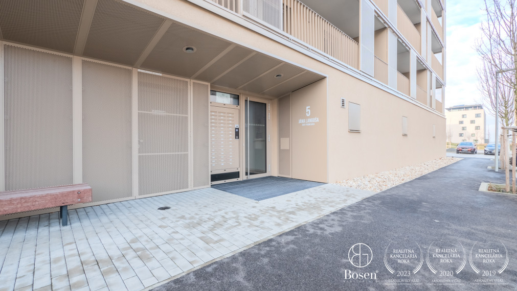 BOSEN I 1,5 izbový byt s parkovaním v novstavbe Bory Promenáda, ulica Jána Langoša