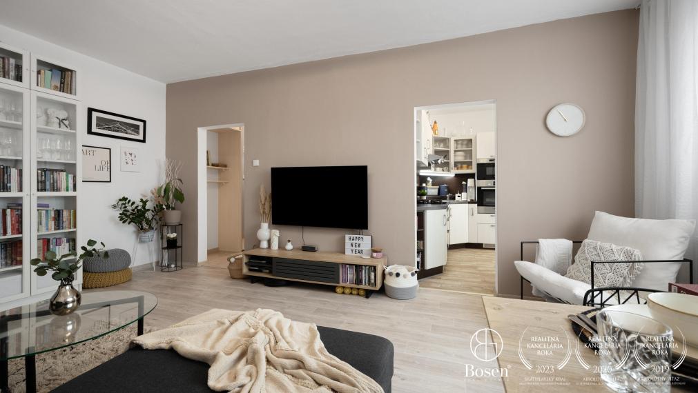 PREDANÉ - BOSEN | Zariadený 3 izb. byt, Ostredky, Ružinov, 75 m2