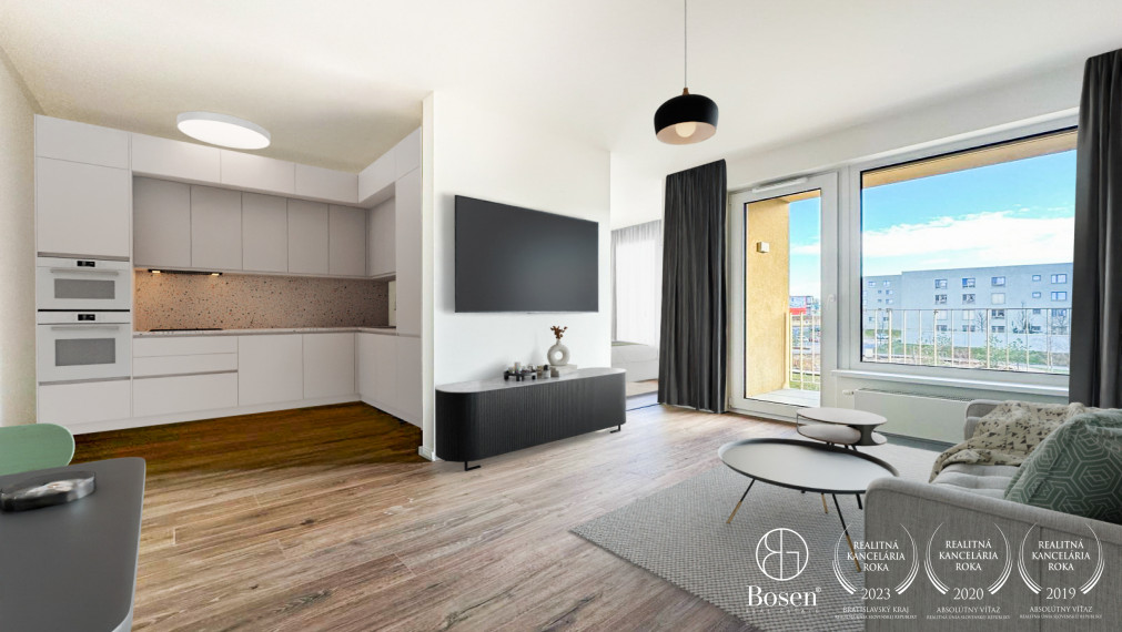 PREDANÉ: BOSEN | Nový 1,5kk byt v novostavbe Bory Bývanie 2B