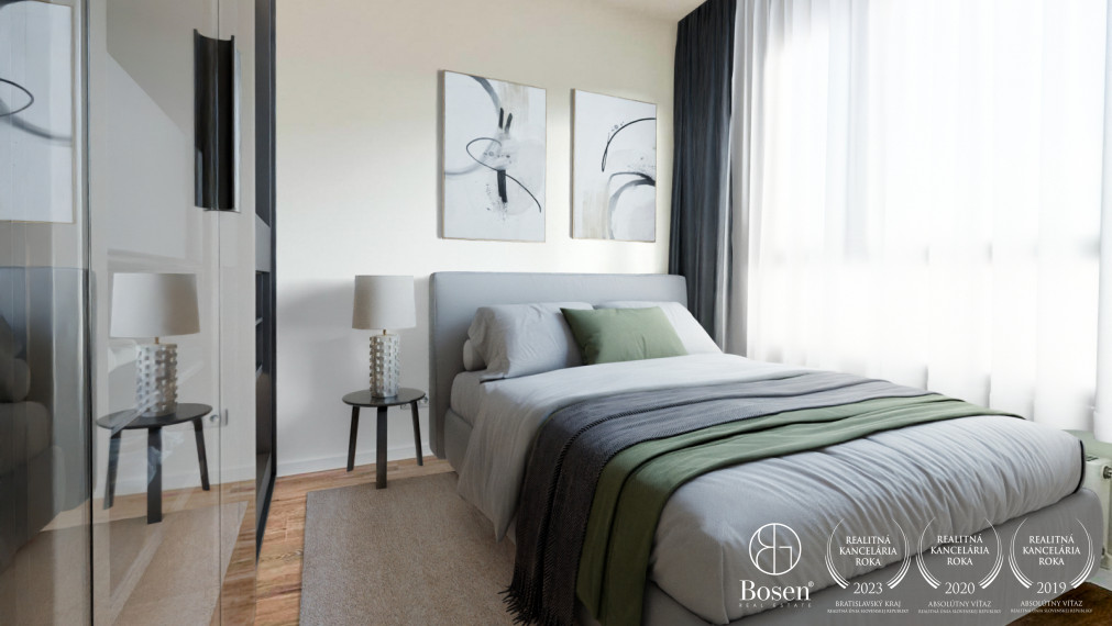 PREDANÉ: BOSEN | Nový 1,5kk byt v novostavbe Bory Bývanie 2B