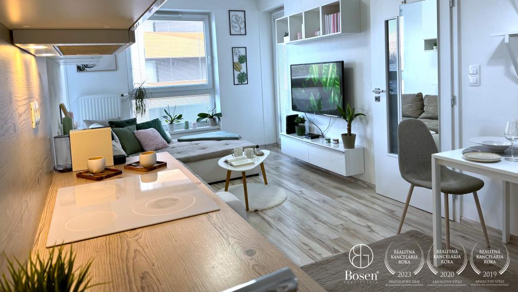 BOSEN | Zariadený 2 izbový byt v novostavbe MUCHOVO, Bratislava - Petržalka, 43 m2