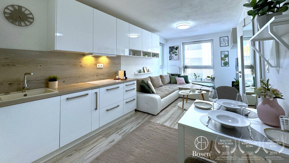 BOSEN | Zariadený 2 izbový byt v novostavbe MUCHOVO, Bratislava - Petržalka, 43 m2
