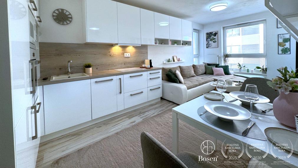BOSEN | Zariadený 2 izbový byt v novostavbe MUCHOVO, Bratislava - Petržalka, 43 m2