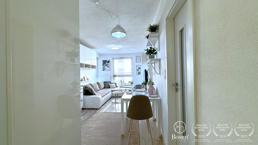 BOSEN | Zariadený 2 izbový byt v novostavbe MUCHOVO, Bratislava - Petržalka, 43 m2