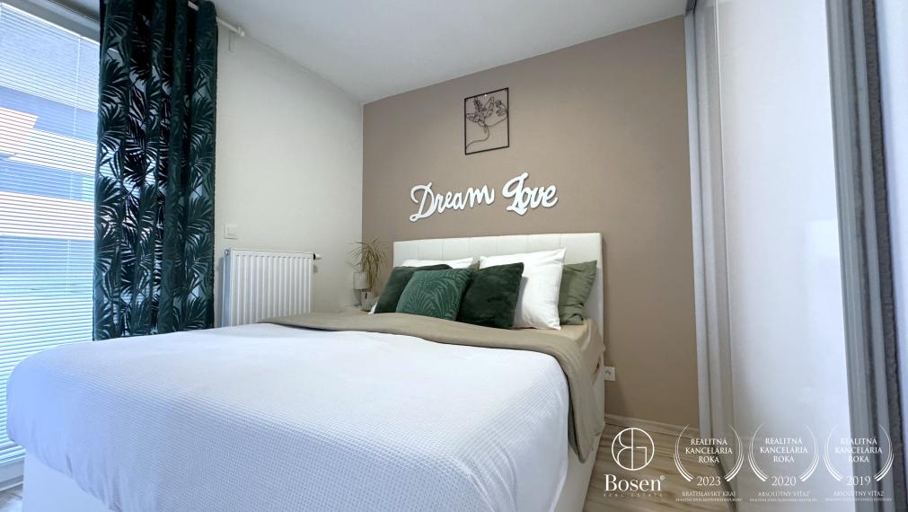 BOSEN | Zariadený 2 izbový byt v novostavbe MUCHOVO, Bratislava - Petržalka, 43 m2