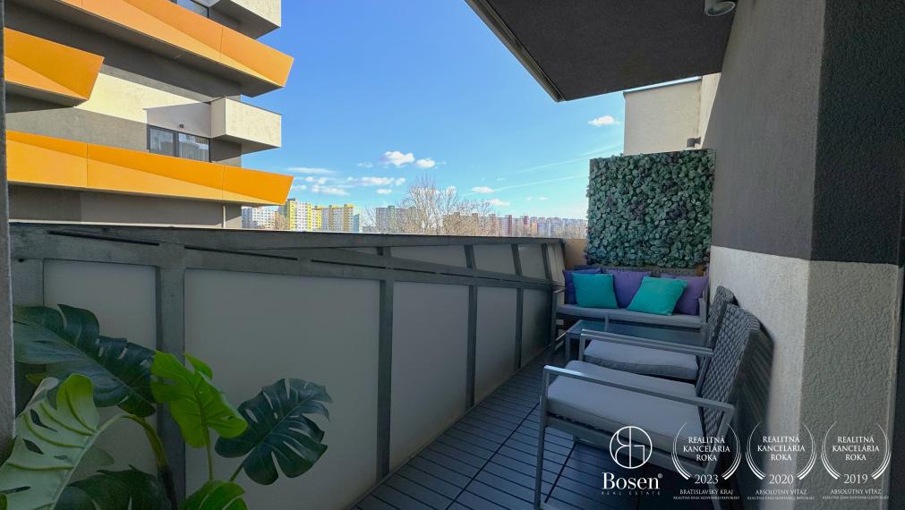 BOSEN | Zariadený 2 izbový byt v novostavbe MUCHOVO, Bratislava - Petržalka, 43 m2