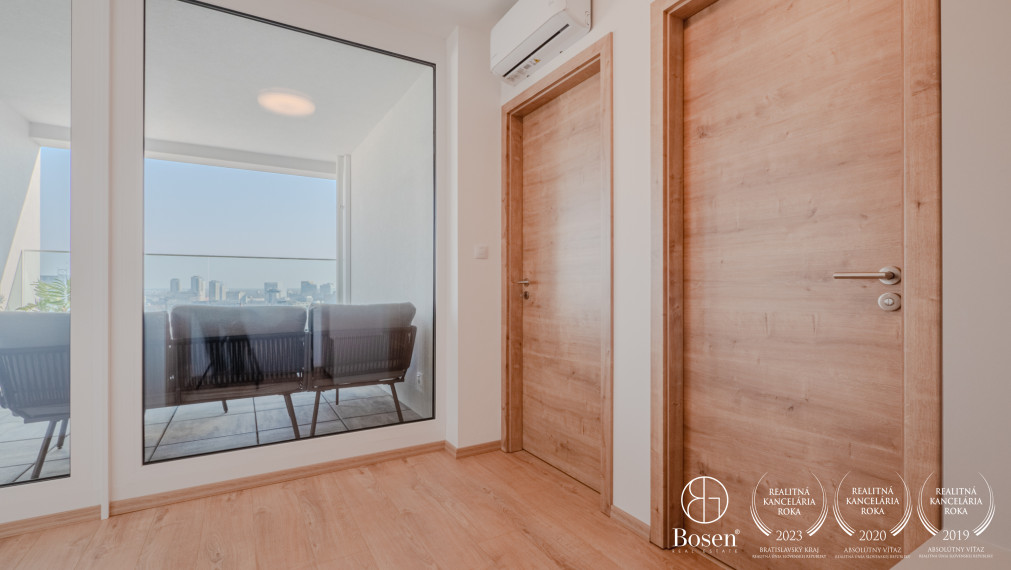 BOSEN | Novostavba 2 izbový byt s terasou, 67,7 m2, Danubius One, Bratislava - Ružinov