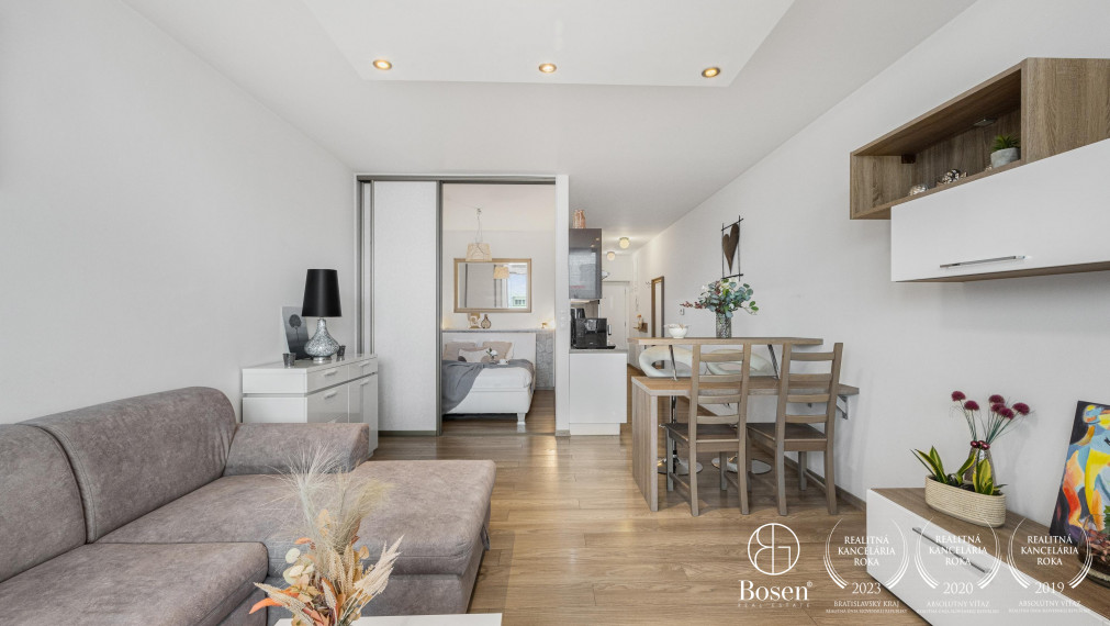 BOSEN |  1,5 izbový byt s balkónom v projekte Manhattan, Bratislava - Nové Mesto, Račianská ul.