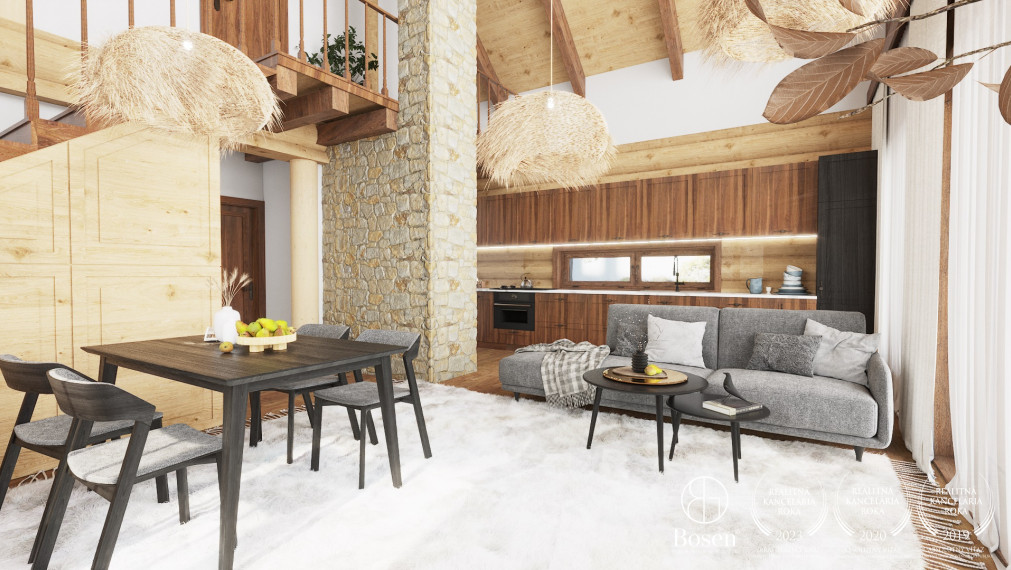 BOSEN | 4-izb zrub 115 m2 s terasou Liptovské Kľačany