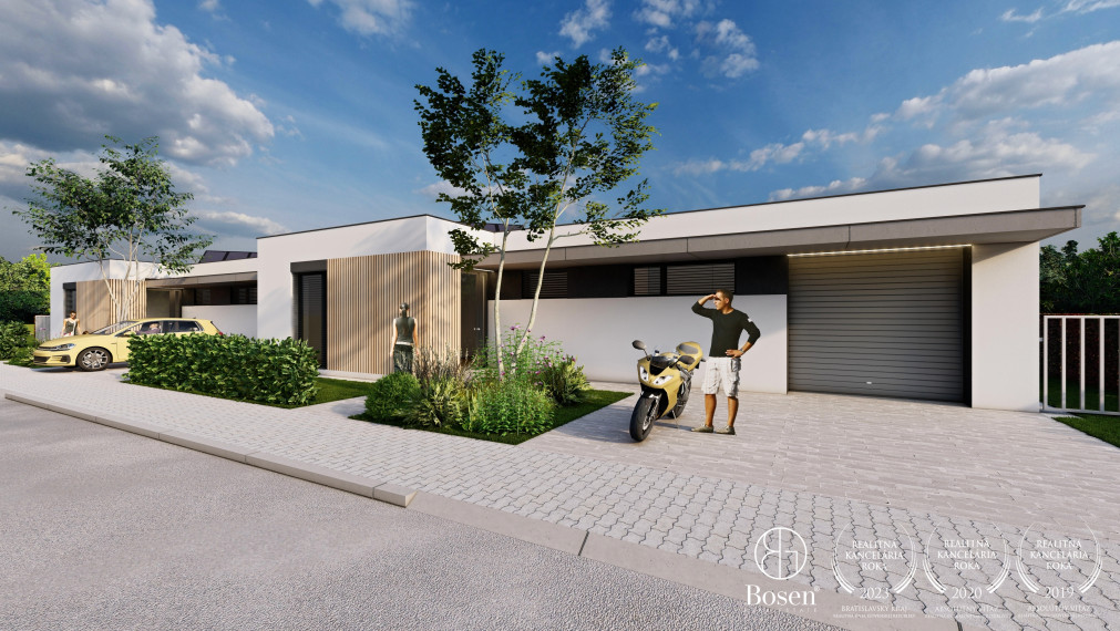 REZERVOVANÝ BOSEN | Ponúkame 4 izbový rodinný dom s garážou G1 -Trenčín