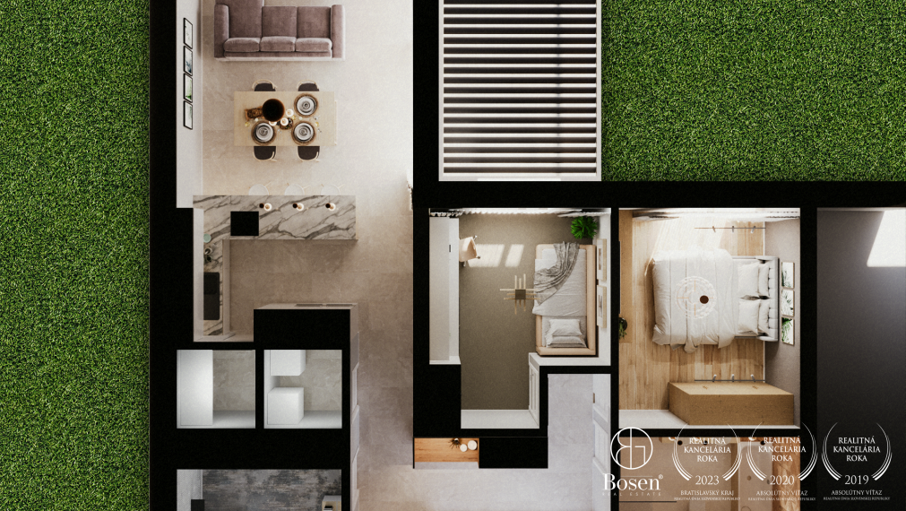 REZERVOVANÝ BOSEN | Ponúkame 4 izbový rodinný dom s garážou G1 -Trenčín