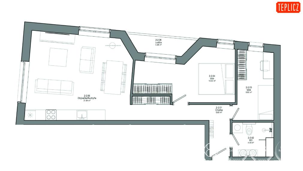 TEPLICZ_02-02_3 izbový byt