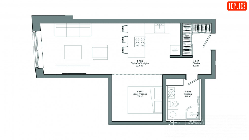 TEPLICZ_04-02_1 izbový byt