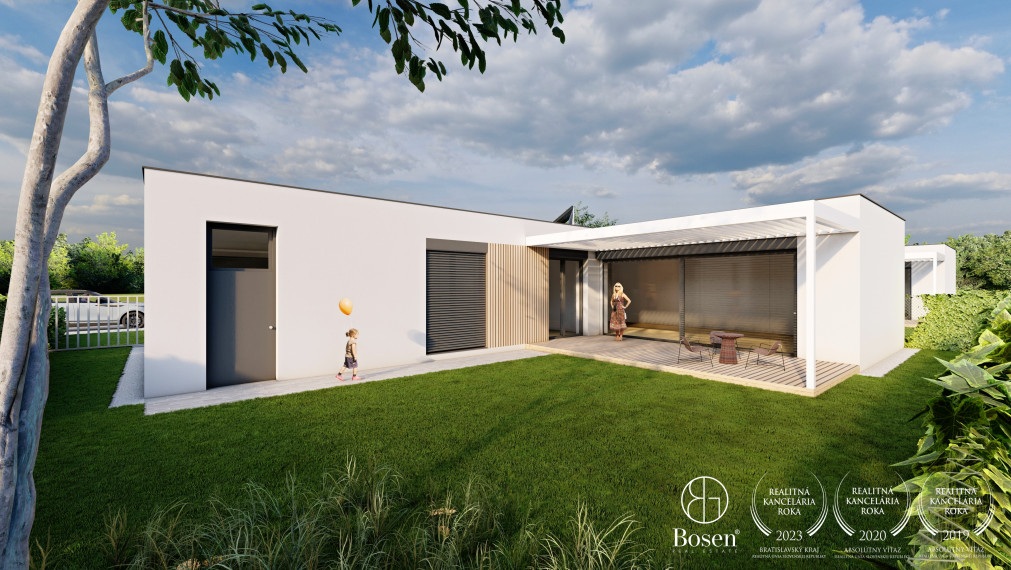 REZERVOVANÝ | BOSEN | Ponúkame 4 izbový rodinný dom s garážou G2 -Trenčín