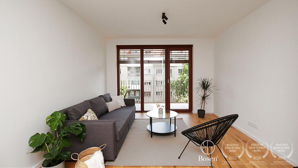 BOSEN | Prenajaté novostavba ZWIRN - 2 izbový byt s balkónom, Košická ulica - Bratislava, Ružinov