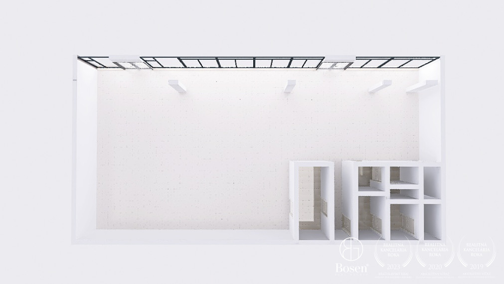 REZERVOVANÉ - BOSEN | Obchodný priestor s výhľadom do vnútrobloku pri najfrekventovanejšej križovatke Bratislavy, Trnavská cesta, 159.7 m²