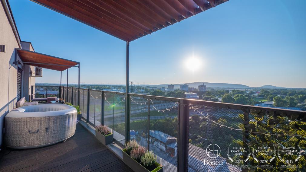 BOSEN | Nadštandardný 3 izbový byt s veľkou terasou a skladom v projekte FLAT 75, Petržalka, 110 m2