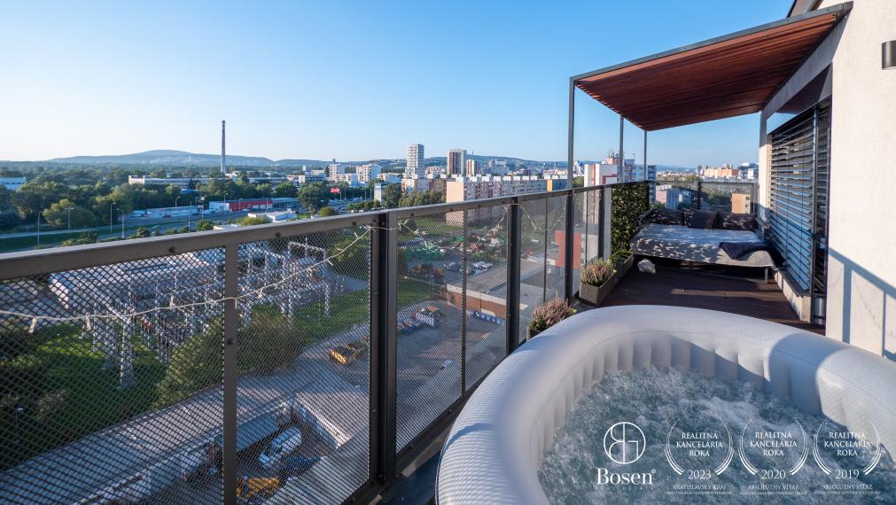 BOSEN | Nadštandardný 3 izbový byt s veľkou terasou a skladom v projekte FLAT 75, Petržalka, 110 m2