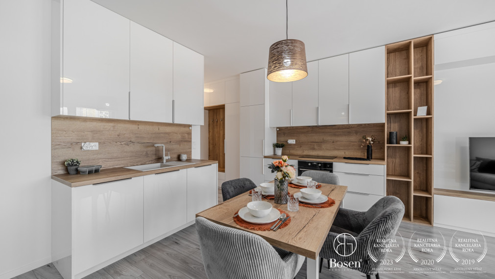 BOSEN | Zariadený 3 izb. byt s parkovacím miestom a balkónom v novostavbe SEPTIMO 2, Údernícka, Petržalka, 67 m2
