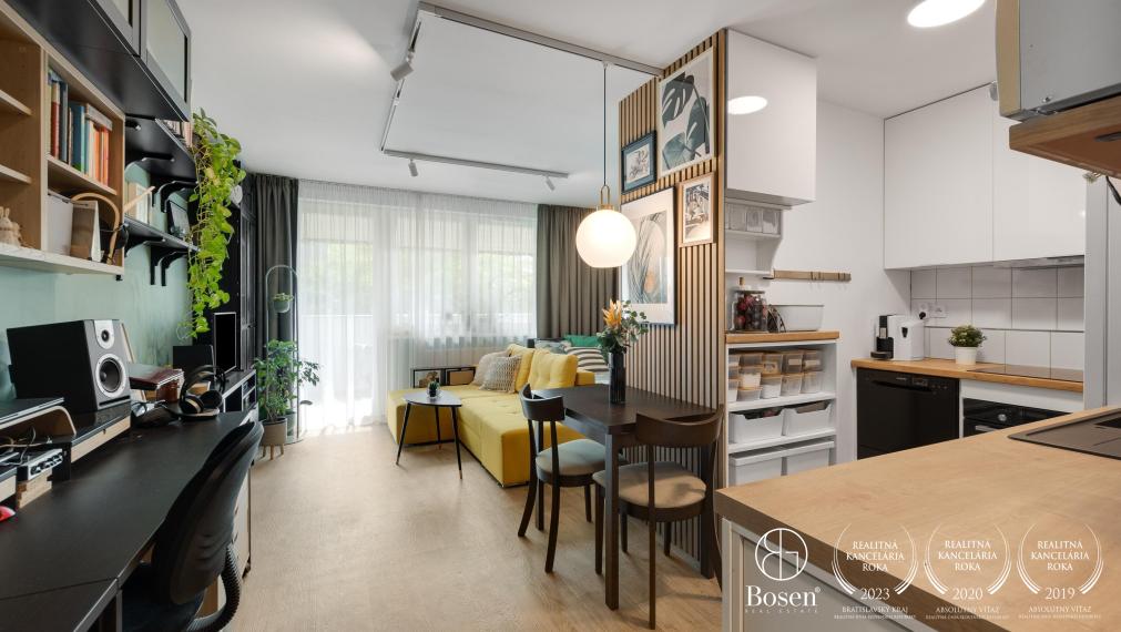 PREDANÉ: BOSEN | Zariadený 1kk byt v novostavbe, Rustaveliho, Rača 42 m2