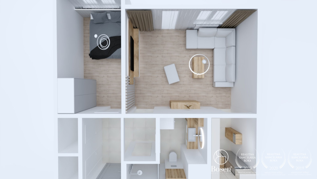 BOSEN | Na predaj 2 izbový slnečný byt na ulici L. Novomeského - Trenčín