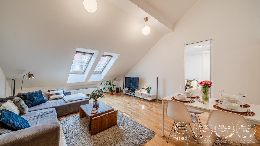 REZERVOVANÉ -  BOSEN | 2 izbový byt pri OC Eurovea v Starom Meste, Klemensova, 59,02m2