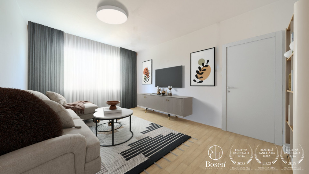 3,5 izbový byt s balkónom v tesnej blízkosti parku Ostredky