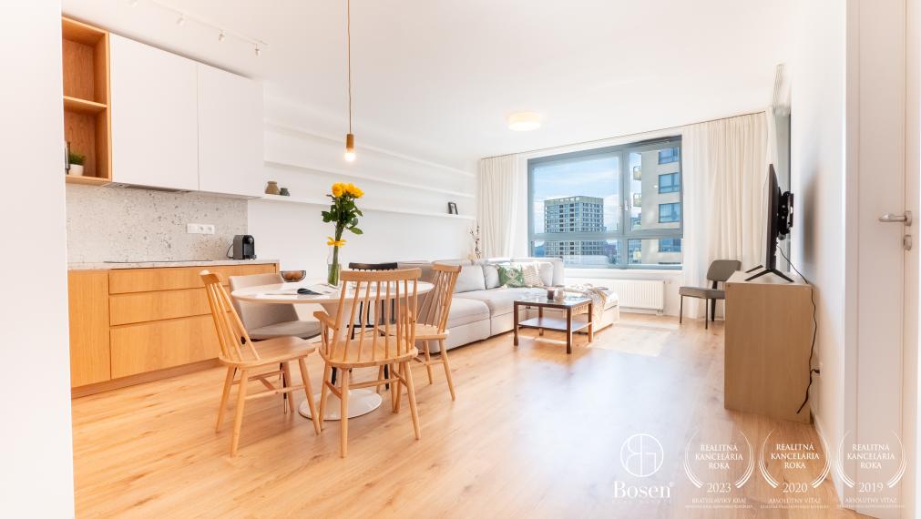BOSEN | PRENAJATÉ Kompletne zariadený moderný 2 izbový byt v projekte CITYPARK