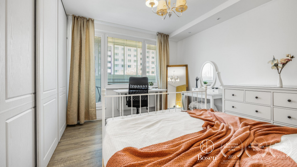 PREDANÉ - BOSEN | Zrekonštruovaný 4 izbový byt s loggiou, 85 m2, Petržalka