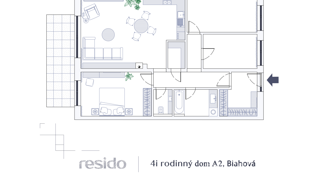 Prenájom- zariadený 4 izbový rodinný dom so záhradou
