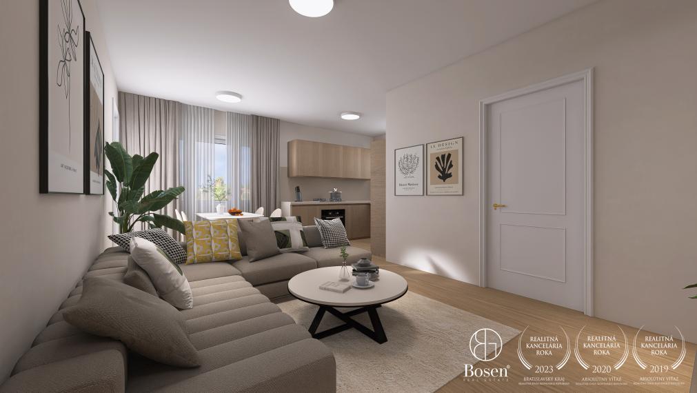 REZERVOVANÉ - BOSEN | 4-izbový byt so záhradou a parkovacím státím, Marianka, 82 m²