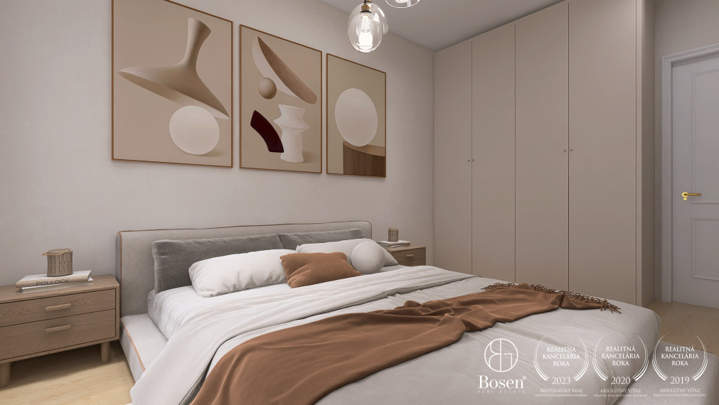 BOSEN I PREDANÉ |  Moderný 2 izbový  byt v projekte Cisárky, v príjemnom a tichom prostredí mesta Sereď