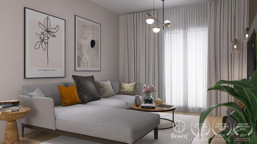BOSEN I Moderný 2 izbový  byt v projekte Cisárky, v  tichom prostredí mesta Sereď